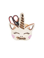 Unicorn držač za olovke - moguće personalizirati imenom