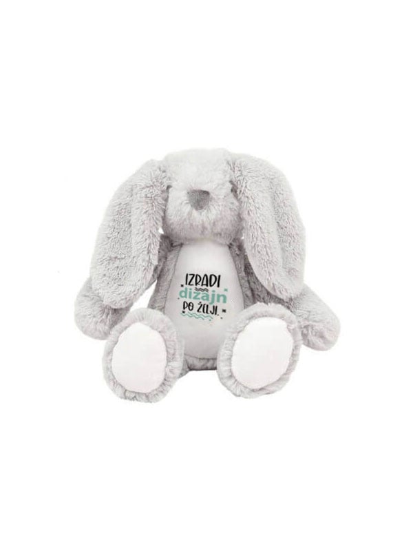 Personalizirani Sivi zeko s tvojim dizajnom