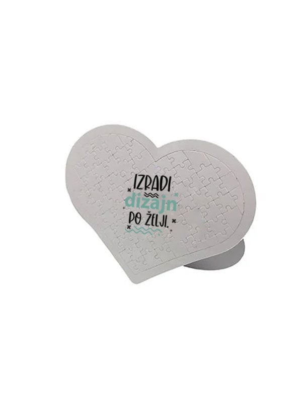 Puzzle Srce s tvojim dizajnom 80kom