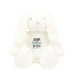 Bijeli Zec s tvojim dizajnom. Personalizirani pokloni