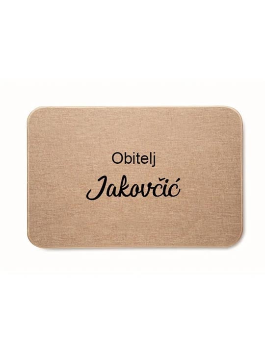 Personalizirani obiteljski otirač za noge