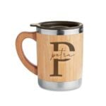 Personalizirana bambus šalica s poklopcem