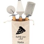 Set za pizzu s personaliziranim natpisom Najbolja pizza je kod [ime]