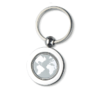 Metalni privjesak s globus motivom i graviranim imenom