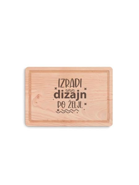 Personalizirana drvena daska za rezanje s gravurom 30x20cm