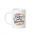 Šalica s natpisom Dobro jutro, ljepotice – poklon za nju