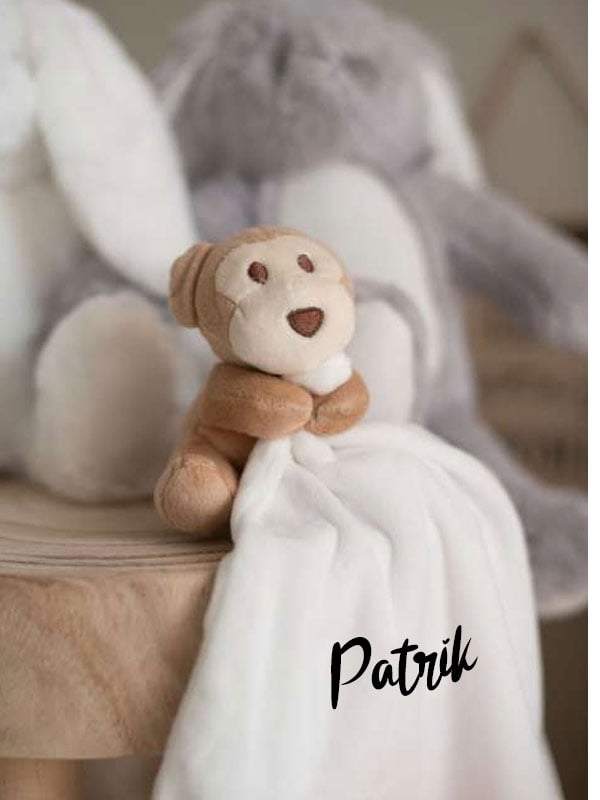 Personalizirana dječja umirujuća dekica monkey Mumbles
