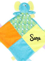 Personalizirana dječja šarena umirujuća dekica Mumbles s personalizacijom
