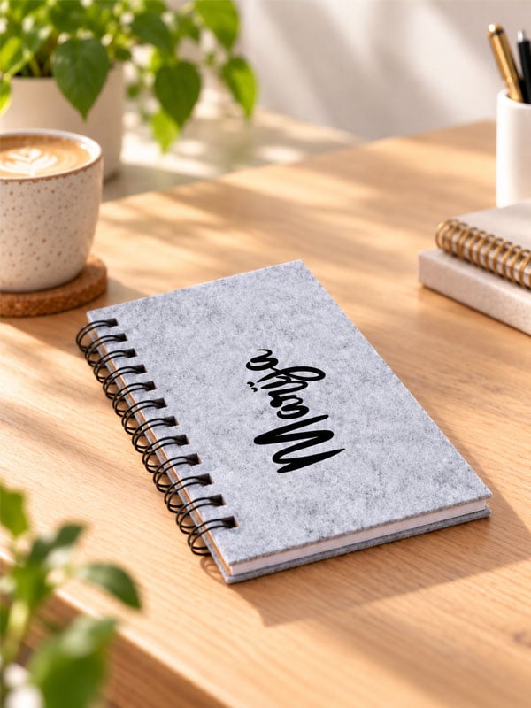 notes-memo-personaliziran RPET notepad s ljepljivim bilješkama i spiralnim uvezom