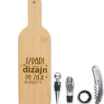 Personalizirani set za vino u bambus kutiji s gravurom