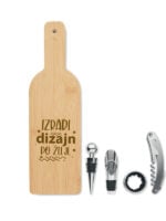 Personalizirani set za vino u bambus kutiji s gravurom