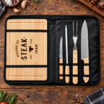 1. Steak Master set s noževima i personaliziranom daskom