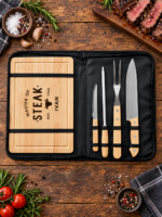 1. Steak Master set s noževima i personaliziranom daskom