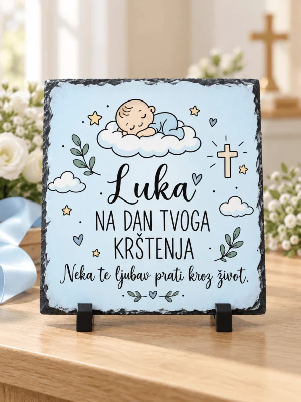 Personalizirani foto kamen za krštenje