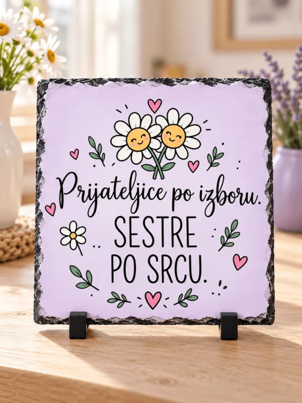 Personalizirani pokloni za prijateljicu – foto kamen Prijateljice po izboru sestre po srcu
