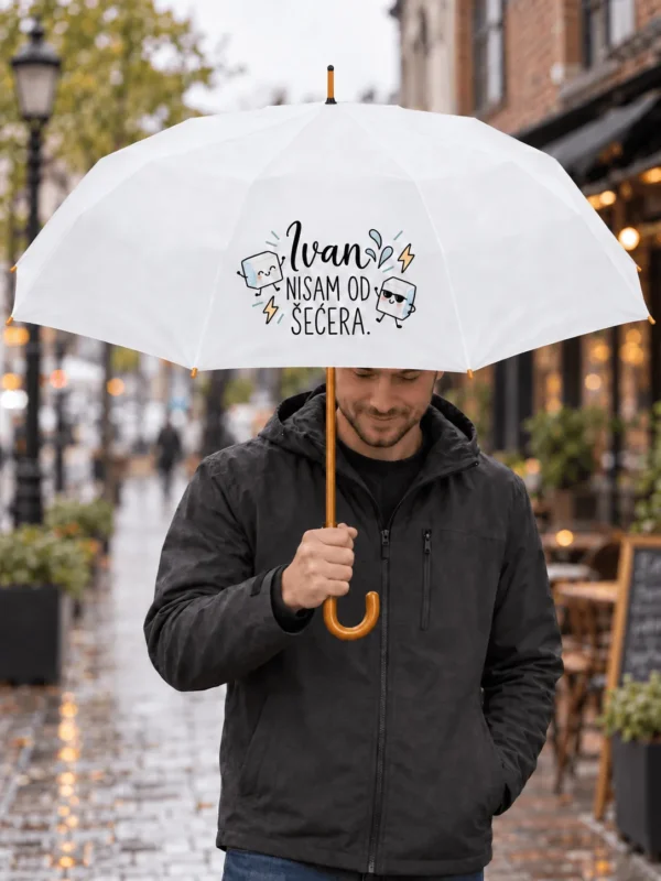 Kišobran Nisam od šećera s personalizacijom imenom po želji
