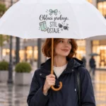 Kišobran Oblaci prolaze stil ostaje s personalizacijom imenom po želji