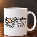 Šalica za kuma s natpisom Kum jednom, prijatelj zauvijek