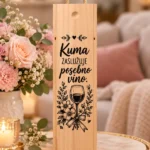 Unikatni pokloni za kumu – drvena kutija Kuma zaslužuje posebno vino