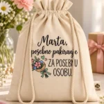 Personalizirani pokloni – vrećica Marta s porukom Posebno pakiranje za posebnu osobu